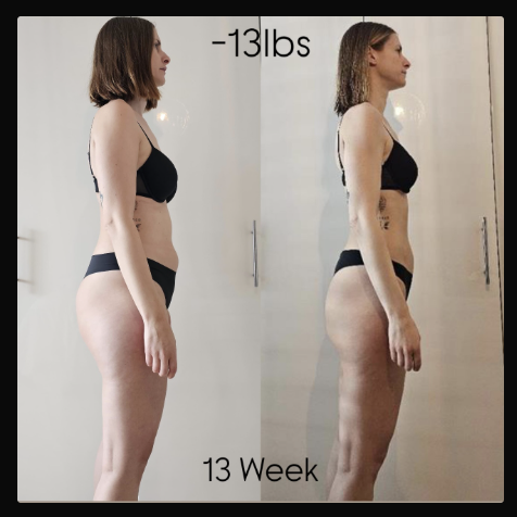 -13 lbs / 13 Weeks transformation